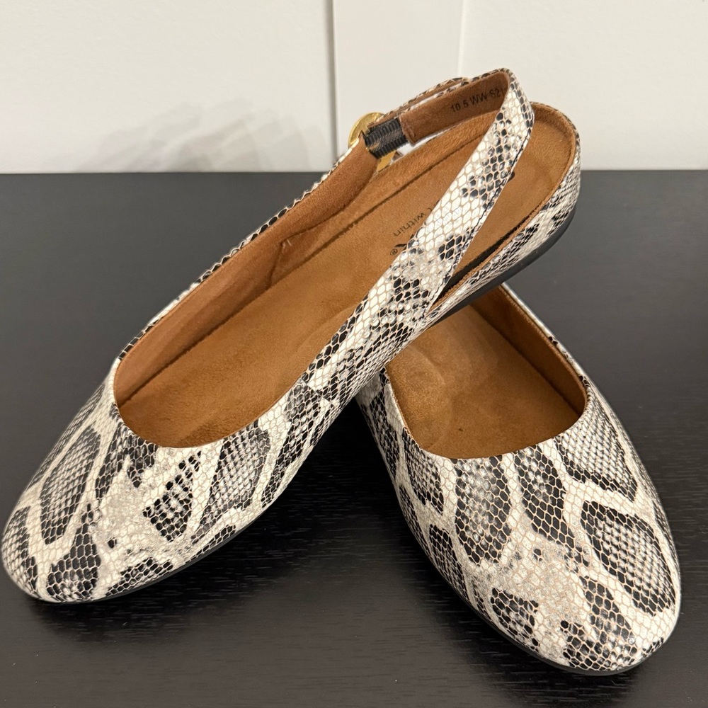 SoftWalk Sandy Slingback Flats - Size 10.5 WW (Extra Wide)